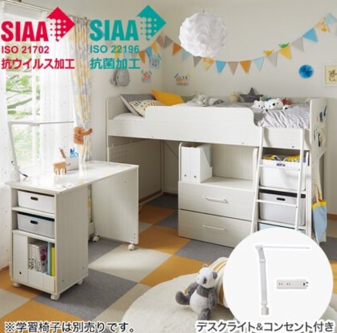 ニトリで買ったロフトベッドを組み換えて、普通のベッドにしたいです