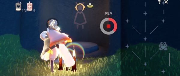 Sky星を継ぐ子供たちの質問です。火灯ししたばかりの人に普通のハグ