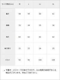 レディースのMサイズとLサイズの違いって大きいですか？私は身長 