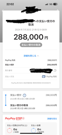 PayPay詐欺被害の返金について質問です。 先日PayPayの送金詐欺に遭い、即座に警察に被害届を出し、PayPayサポートのフォームに記入・送信した結果、翌日の午前中に支払い受付が取り消され、お金が全額戻って来ました。

ここで質問なのですが、これはPayPayの運営が強制的に支払いをキャンセルしてくれたと見て良いのでしょうか？

また、被害に遭った翌日の朝に確認した時点では支払...