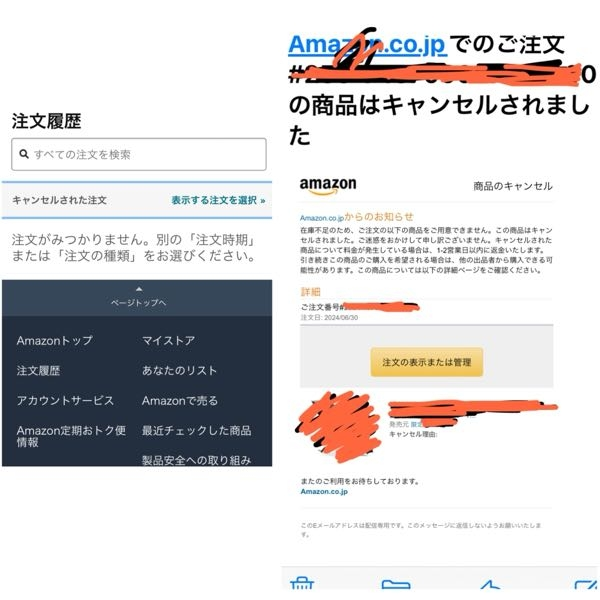 カツさま専用です。他の方購入時キャンセルさせて頂きます。 6月にAmazonで注文しましたがキャンセルメールが来てました