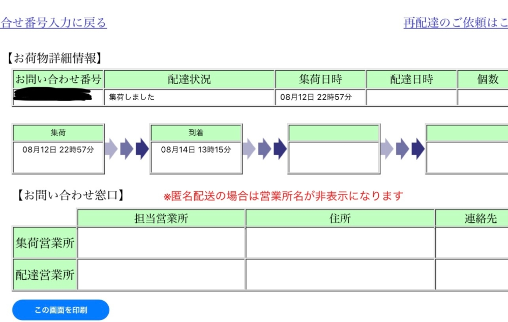 メルカリで商品を購入しました。エコメルカリ便という配送方法で発