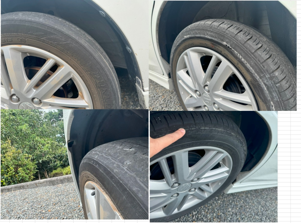 車のタイヤが偏摩耗します。エッジ部分の片減りです。...』 スズキ 