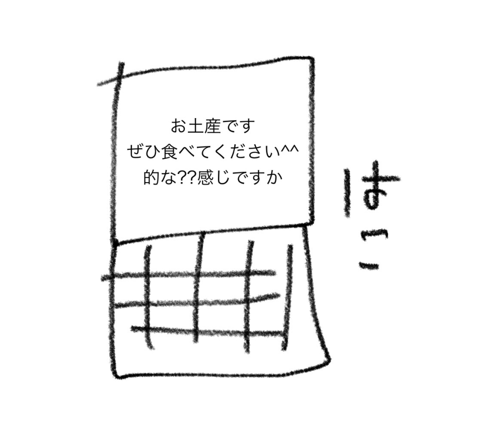 バイト先にお土産を置く??場合なんの声がけもなしに控え室に置いてますか?? 皆さんはどうしてますか