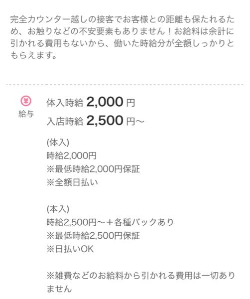 至急お願いします ガールズバーで働こうと思っているのですが、 これって月15万稼いだら、ちゃんと15万円貰えるよってことですか？