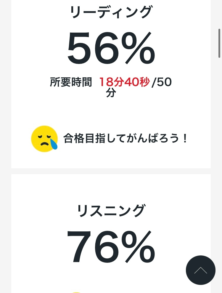 英検3級の受験を予定していますこれだとギリギリ合格でしょうか