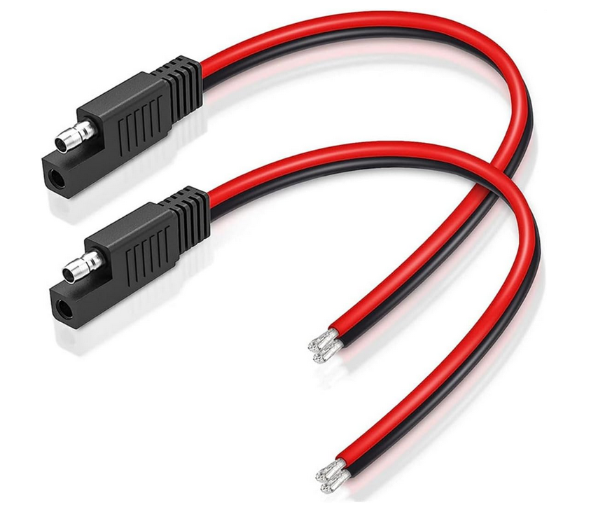 この二本をつなぎ合わせると、プラスマイナスが逆転するはずです。コネクタを分解して、配線の入れ替えは、可能ですか？