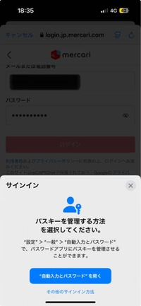 早急にお願いしたいです。

メルカリがログインできなくなってここから進まないんですけどどうしたらいいですか？泣 