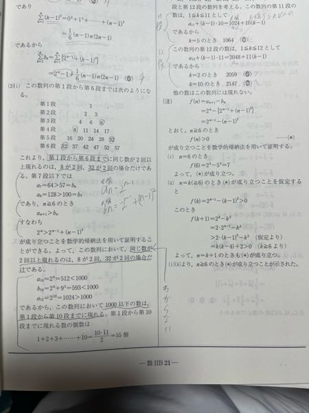 わからいってところがわからないです。どうして証明できたら同じ数が2回以上現れるのは8が2回と、32が2回の場合だけになるのですか？