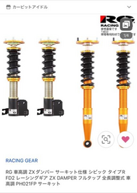 FD2typeRにレーシングギアの車高調をつけようと思っている