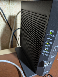 インターネットにつなぐ機械のPPPのランプが消えています。ネットには 