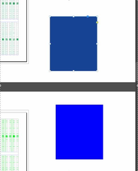 【inDesignの色の扱いについて】
inDesignで複数ページの冊子を制作していた際、ページによって色の見え方が異なってしまう現象が発生しました。 印刷関連の仕様が画像の上側のページに適用されてしまっているのかと睨んではいるのですが、解決方法が分からないので、どなたかにご教授していただきたいです。

(画像下のカラーコードは#0000ffで、そのオブジェクトを上のページに持っていてもカ...