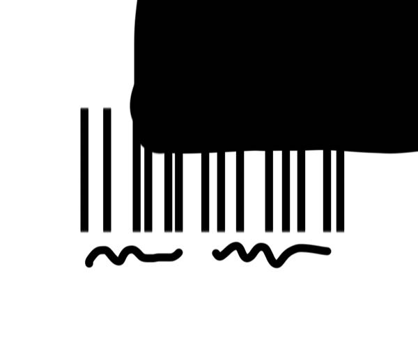 至急お願いします。 画像のように上が少し隠れてしまっているバーコードは読み取れないですか？