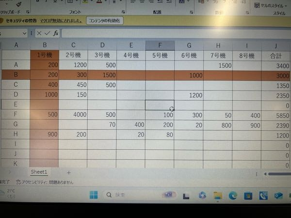 セルを選択すると、その行と列が目立つようにハイライト表示されるように設定しました。 設定直後は正常に動作するのですが、一度ファイルを閉じて再度開いて新しく別のセルを選択すると、ハイライト表示が動きません。 (画像、F6を選択してるのにB3をハイライトしたままになっている) ですが、画面をスクロールして表を画面外にすると、新しく選択したセルの行と列にハイライトされます。 表を画面外にやりきらず半分だけ画面外とかにすると、画面外にした部分だけ新しく選択したセルの行と列がハイライトされるのですが、画面外にしてない部分には1つ前に選択した行と列がハイライトしたままです。 なにか原因があるのでしょうか？ ちなみにパソコンは今週届いたばかりの新品で、容量も全然入っていません。 パソコン初心者なので分かりにくかったらすみません。