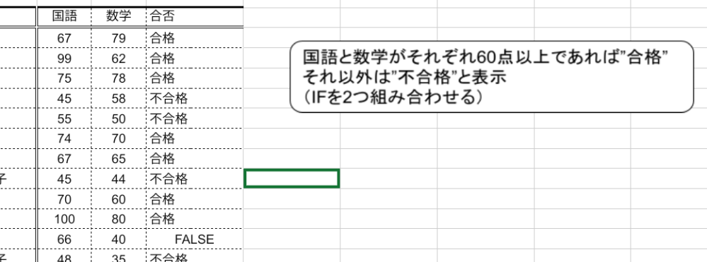 このIF関数の作り方を教えてください 自分でやってみましたが、上手くできなくて困ってます。 授業範囲的に、andを使わないでできるなら使わないで頂きたいです。 以下検索用 Googleスプレッドシート excel 関数 表計算