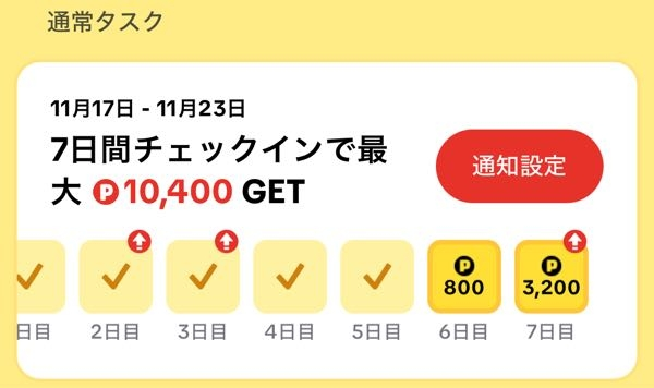 TikTok liteでお互い5000円貰えるクエスト？ みたいなのをやりました。友達も登録してくれて画像のようなチェックインも10日間ログインしました。ですが、5000円もらえません。10日間ログインしても貰えるのは少し遅れますか？