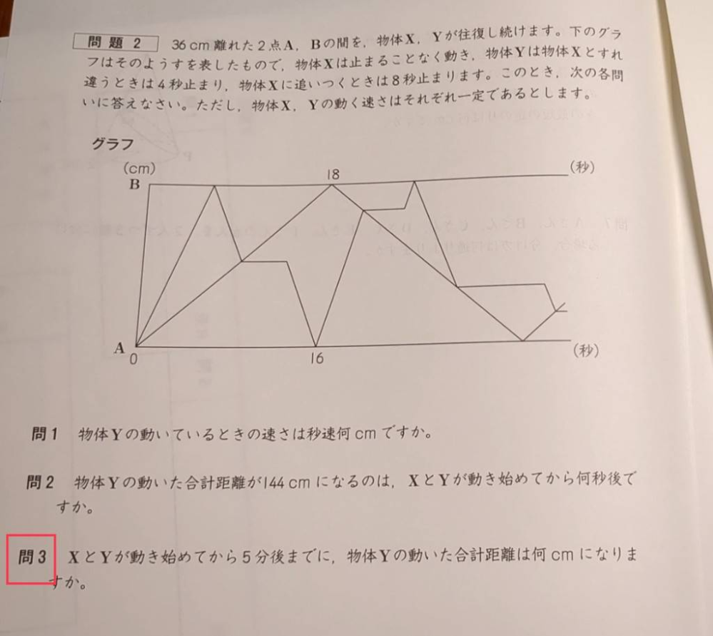 中学受験入試の算数問題です。 問3について、どのように解けば良いのか教えてください。