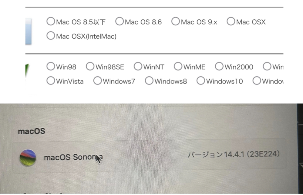 プリントパックにて入稿したいのですが、どれを選択すれば良いか分かりません。 MacのOSなのですがどれも当てはまりませんか？