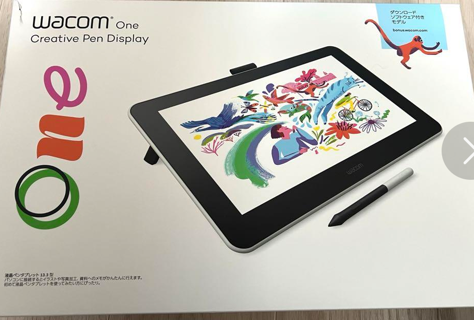 Wacom One Creative Pen Display について質問です。 ワコムワンの液タブ(中古品)を25000円前後で購入しようと考えているのですが、主婦の私にとってはとても高い買い物なので分かる方いたら教えて欲しいのですが(;＞_＜;) 現在、AndroidのTORQUE(KYG01)を使用しているのですが、ワコムワンの液タブで描いたイラストなどをTORQUEの携帯に飛ばす？ことはできるのでしょうか？別売りのアダプターがあるのでそれも購入しようと思っています。それがあれば携帯に入ってるインスタや、イラストなどのサイトなどに載せることはできるのでしょうか？ アダプターでの接続可能機種一覧みたいなところにTORQUEがなかったのでできないのかな！？と思って聞いてみました( ;´・ω・`) ちなみに、ワコムワン単体を自宅のWi-Fiにつなげたら(つながるのか？)インスタとかをインストールして、そこで新しいアカウントを作って描いたイラストを投稿できたりするのでしょうか？ めちゃくちゃややこい質問すみません！( ´;゜;∀;゜;)分かる方いらっしゃれば教えていただけると嬉しいです～！