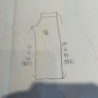 型紙補正、パターン修正が得意な方、教えて下さい。

添付画像のように
元の型紙が
股下66cm 総丈100cmです。
それを
股下66cm 総丈93cmに修正したいです。 手順を教えて頂けないでしょうか？
宜しくお願い申し上げます。