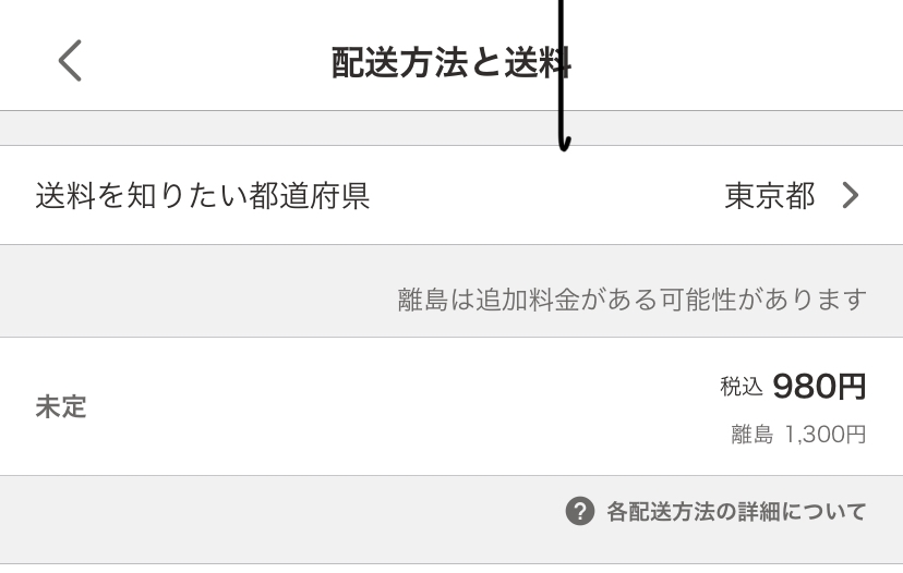 ヤフオクで送料未定？ ヤフオクで買いたい商品の送料の欄に「落札者負担」と書かれていてクリックすると画像のような画面になったんですが、980円ってことですか？ 未定ってあるので落札したら送料詐欺みたいなのでとんでもない金額ふっかけられないか心配で。