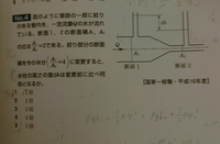 流体力学の問題です。
A1/A2の関係式から、A1を消す場合とA2を消す場合では、回答が異なる気がするのですがこれはどういうことでしょうか。 A2を消すと5倍になるのですが、A1を消すと5/4倍になりませんか？