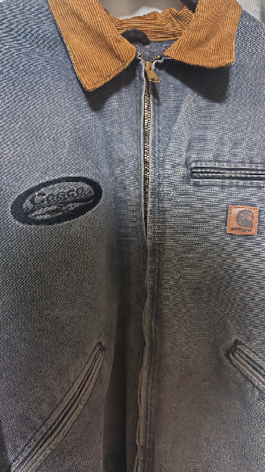 【赤字出品！】carhartt デトロイトジャケット 胸刺繍デザイン カーハート Carhartt 刺繍ロゴ デトロイト ジャケット 紺 ネイビー