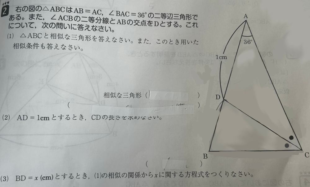 (3)の詳しい解き方を教えて下さると嬉しいです 至急です。。