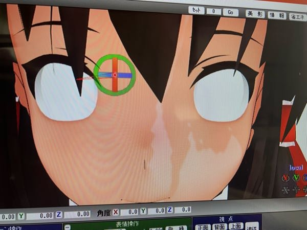 MMDにキャラを読み込んだら目がありません。 フォルダには目があるのに、読み込むとなくなります。 目を読み込むためにはどうすればいいですか？ パソコン初心者です。