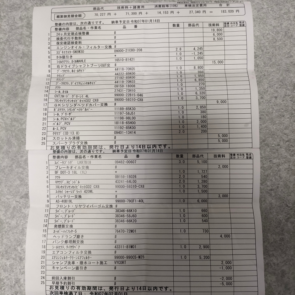 走行距離20万km近くの平成22年式ワゴンRスティングレーの車検なんです