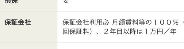 いま家庭科の授業で物件探しをしているのですが、この意味が分かりません。 家賃の100%を、保証会社に入居する際払わなければならないと言う意味ですか？ また、サイト内を探しても仲介手数料という項目が見つからないのですがこれはなんでしょうか。