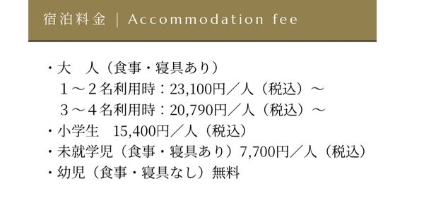 友人2名と私、合計3名で宿泊を考えてるのですが、この金額表示だと全員でこの値段を割り勘するのですか？それとも1人23,100円で合計69,300円ですか？