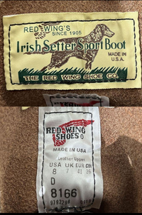 レッドウイングについて質問です。USA製REDWINGレッドウイング81