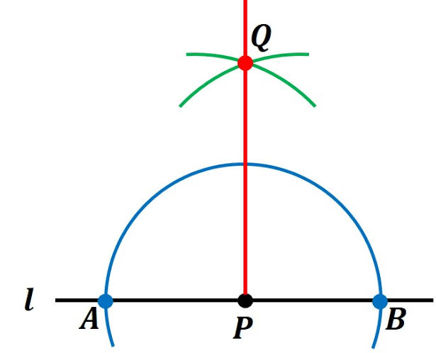 AB⊥PQのとき、Pに名前ありますか？ ただの交点ですか？