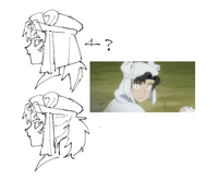 忍たま乱太郎の善法寺伊作の山伏姿についてです
下記画像のアニメ伊作は上の絵のような後頭部にも布がかかってる認識で大丈夫でしょうか 下の後頭部に布がかかってない伊作を描いている方が大半なので気になりました