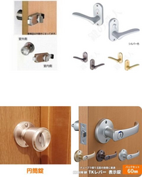 トイレのドアについての質問です。現在、下の画像（左上）のタイプの 