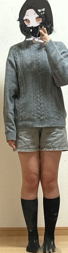 大至急助けてくださいT^T 明日彼氏とデートなのですがファッションに興味なさ過ぎて何着ればいいかわからないです。この服装はダサいですか？ご回答よろしくお願いしますm(_ _)m