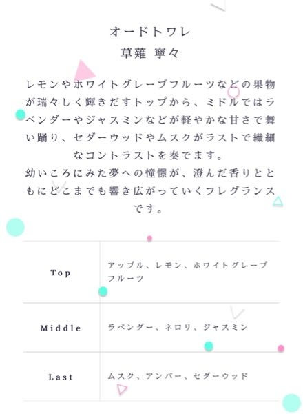 プロセカのオードトワレについて質問です。発売したときに買い忘れ