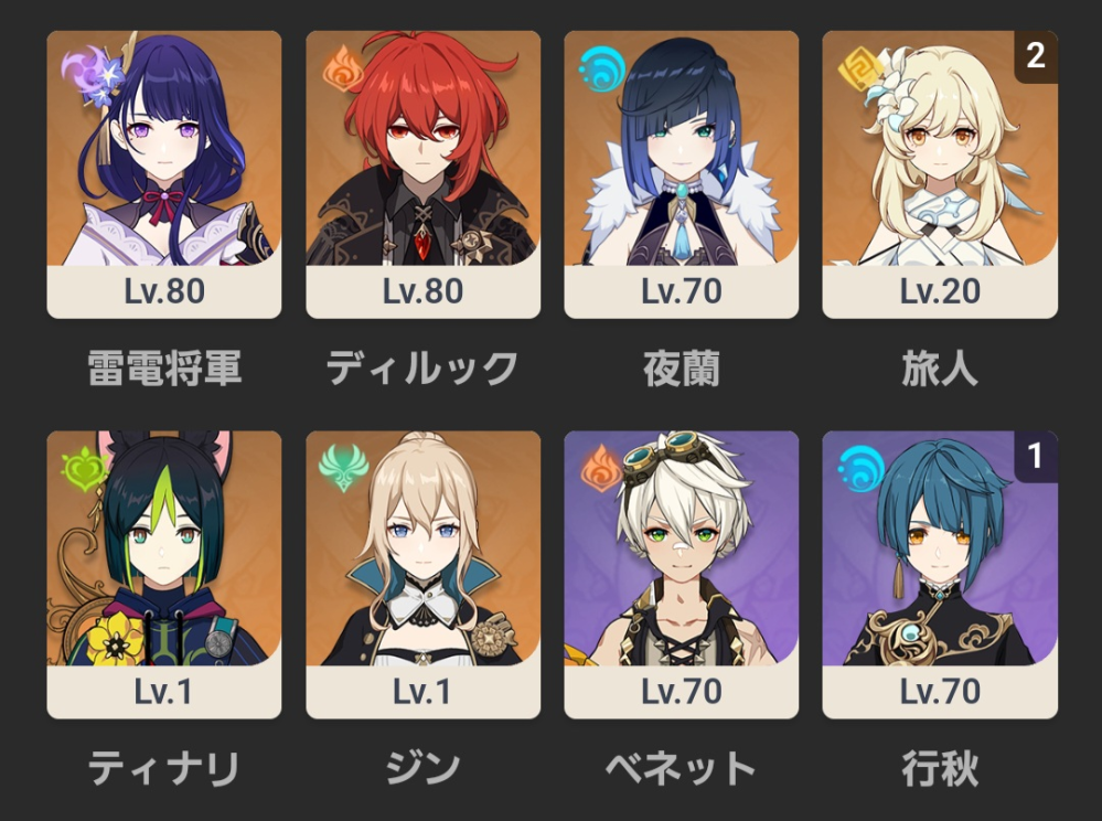 原神で引くべきおすすめキャラいますか？ 持ってる星5はこんな感じです。