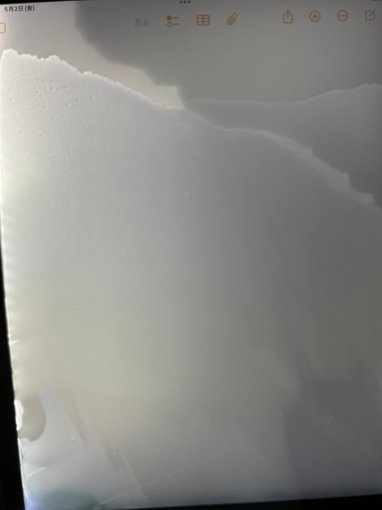 大雨の中リュックにiPadを入れていたらiPadが水に濡れちゃっていまし