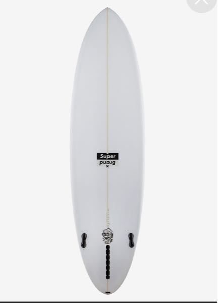 サーフィンミッドレングスフィン3年前にムラサキスポーツで、スーパー