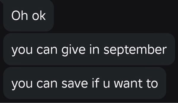 どなたか翻訳お願いします；＿； 外国人のフレンドで、ゲーム内通貨をあげようとしたときにきた返信です。