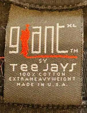 古着tシャツのgiantのタグが本物かどうかわかる人いますか？年代の見方