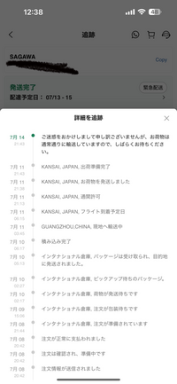 SHEINで購入した中に不足した商品があったのでメールサポートで