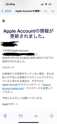 1日前ほどに自分で変えてないのにパスワードが知らない誰かに