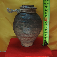 ♦珍物！時代物【在銘 古い焼締め】備前焼？コレクション 骨董品 アンティーク ♢珍物！時代物【在銘 古い焼締め】備前焼？コレクション 骨董品