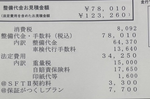 ディーラーさんで、ライズ新車の初の車検をやってくださるのですが 