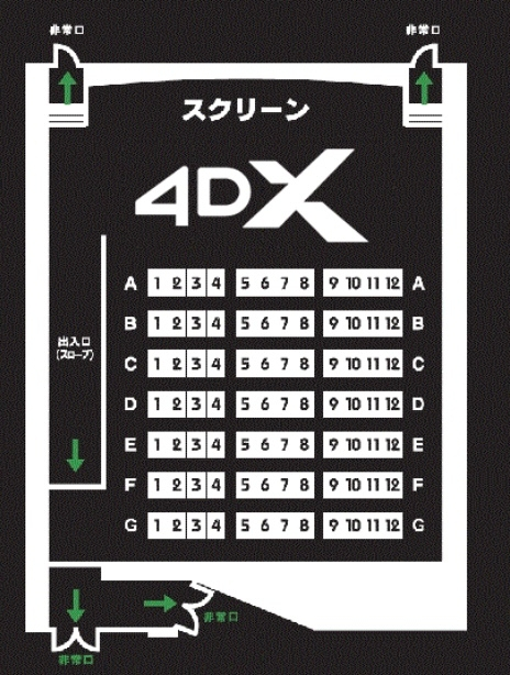 4DXの座席のおすすめを教えて欲しいです！2人で行くのですが4