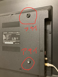 液晶テレビ+リモコン付きテレビ台(接続のネジ紛失) 液晶テレビ+