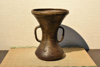 古美骨董】（備前）伊部花入れH19cmです。制作時代を推定し